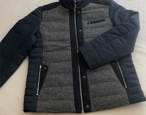 品牌海澜之家男士灰鸭绒羽绒服/XL 900...