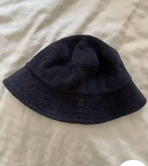 渔夫帽 毛巾布面料 黑色均码 全新 不还价