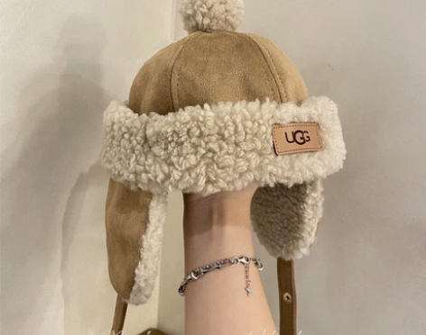 UGG儿童雷锋帽 1-4岁可戴 头围46-...