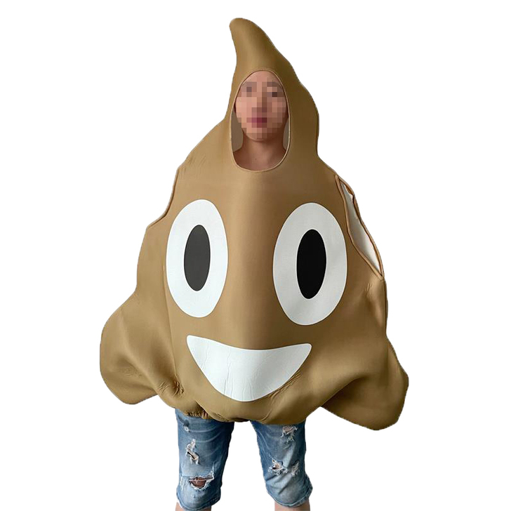 万圣节演出亲子装扮便便表情大便cos服装成...