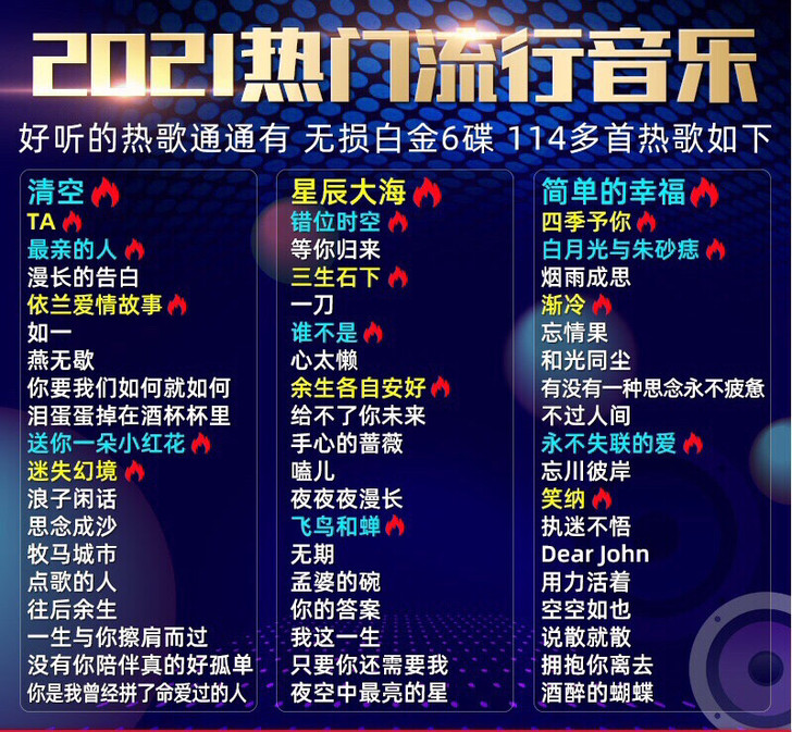 正版车载cd碟片2021抖友流行歌曲音乐热...