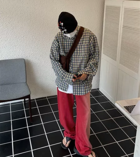 CGGA 美式复古渐变牛仔裤男2022春夏...