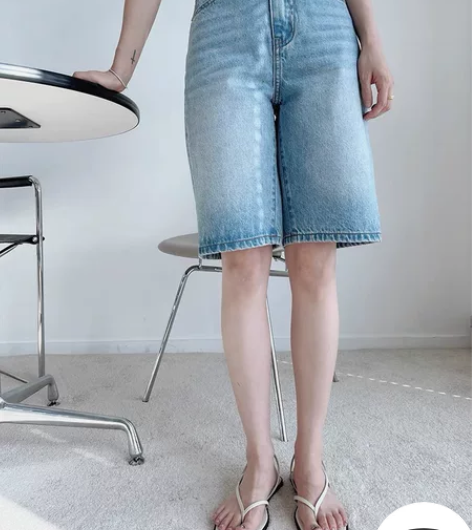 QINGLING2022夏季新款复古水洗浅...