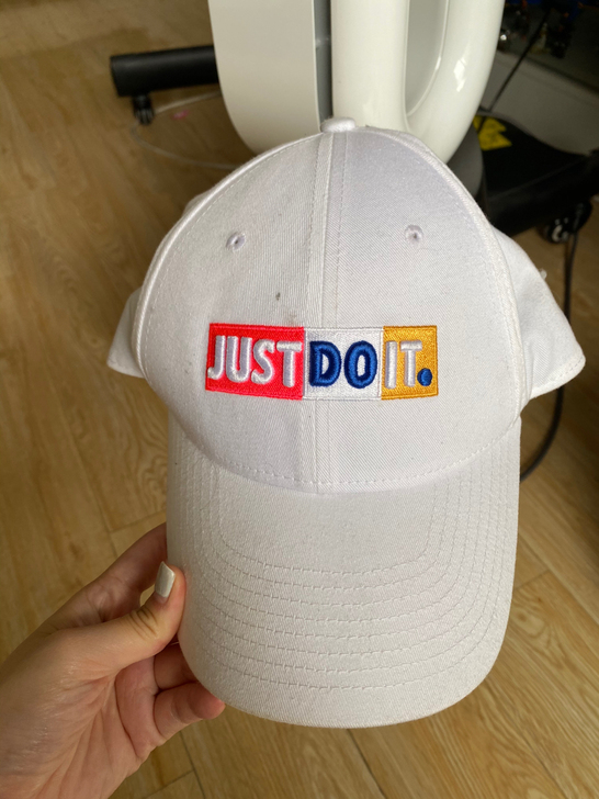 nike just do it白色棒球帽