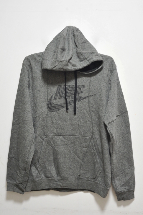 耐克 灰色 抓绒 保暖 大标 运动 帽衫 男