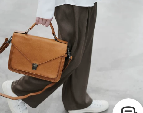 葱木小众又摩登日式复古设计师手提公文包女士...