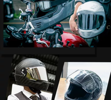 GSB V73 复古头盔全盔摩托车头盔男机...