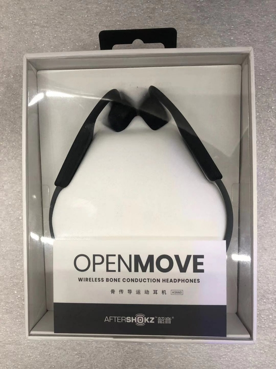 韶音 as660灰色 骨传导耳机 蓝牙运动...