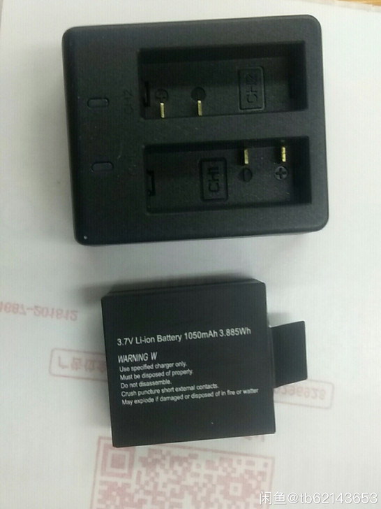 山狗运动相机电池双充运动相机电池单充 普通...