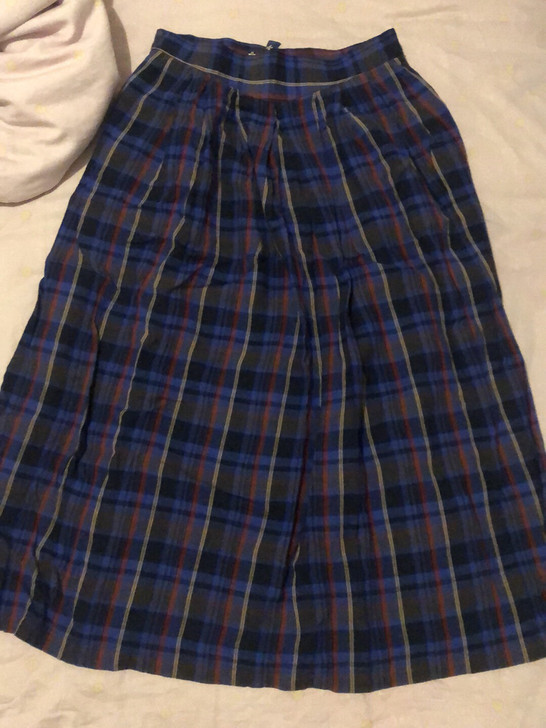 古着店购入格子半身裙 腰围68cm 裙长7...