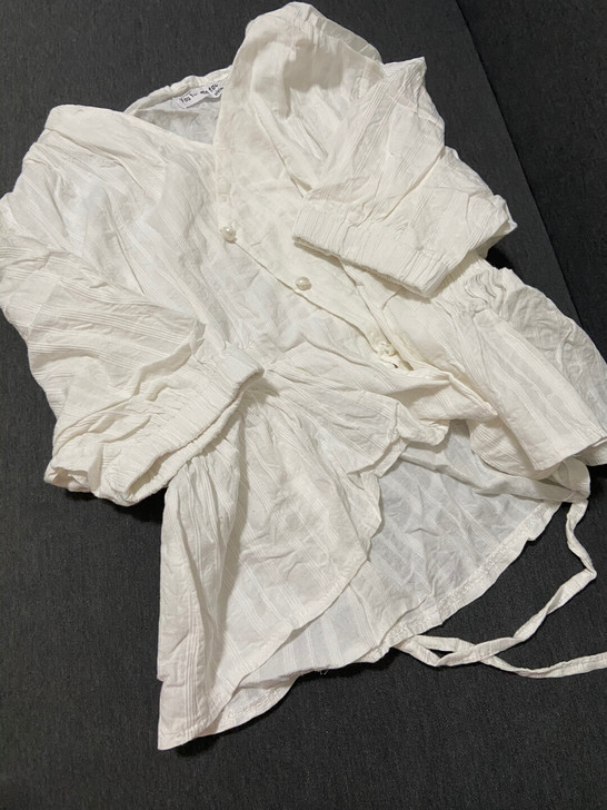 闲置 | 夏季女士短袖衬衣绑带公主风上班族...