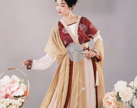 【出租】耀春醉芙蓉新款原创汉服唐背子对襟衫...
