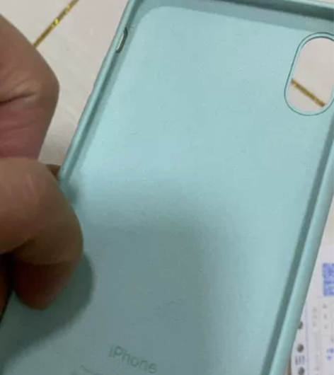iPhone X硅胶保护壳-碧海色，官网购...