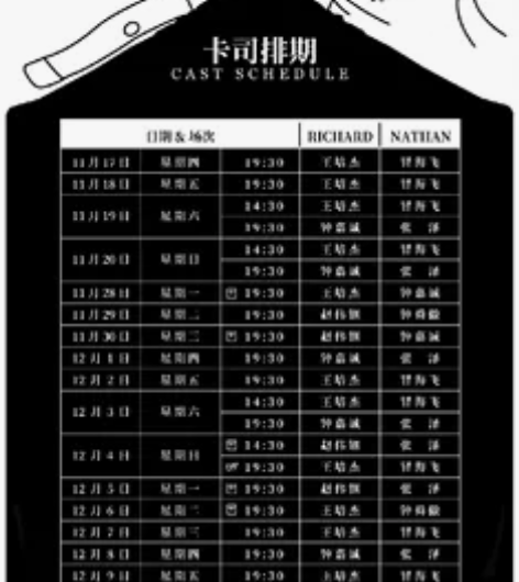 暂挂，12.4晚，音乐剧危险/游戏，百场，...