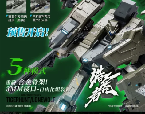 预定猎虎者 异鸟代码大火鸟制造 可动变形机...