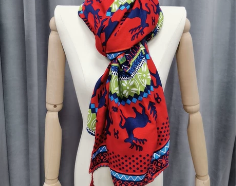 全新包邮民族风棉麻披肩围巾女两用百搭旅游防...