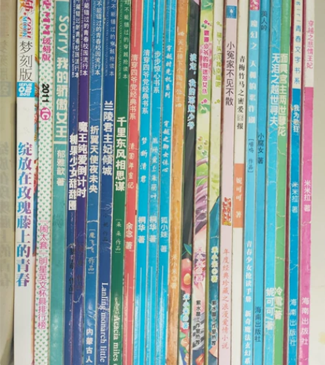 【旧】小学时期书报亭买的青春文学，各种穿越...