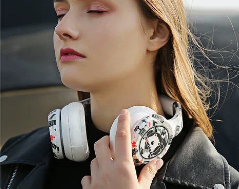 主动降噪蓝牙耳机头戴式 无线耳麦通用苹果索...