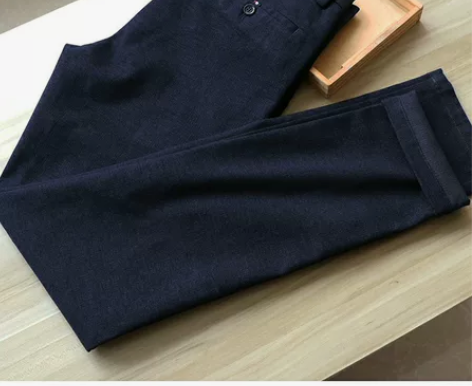 海澜之家秋冬磨毛休闲裤男舒适有型秋冬季款修...