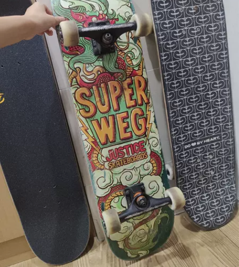 沸点JUSTICE滑板初学者男女生成人公路...