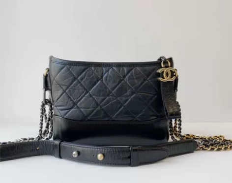 chanel香奈儿黑色小号流浪包,25开,...