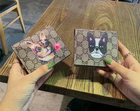 卡包钱包图案卡新款真皮迷你包潮零钱女夹钱包...