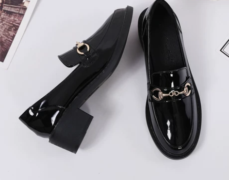 单鞋真皮英伦风小皮鞋女鞋子2022春秋新款...