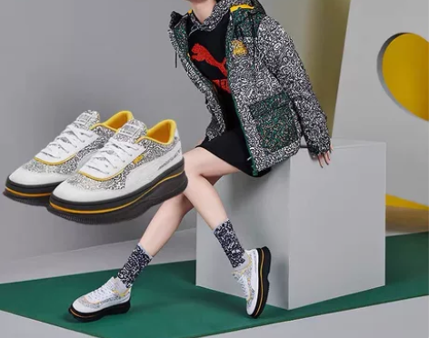 正品Puma彪马女鞋娜扎同款复古松糕厚底增...