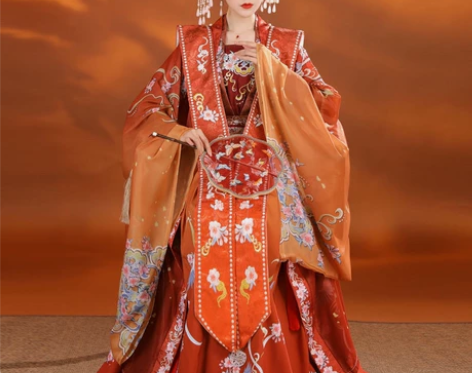 新款清平乐宋制霞帔汉服女正品原创对襟长衫齐...