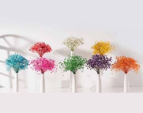 永生满天星花束插花家居客厅摆设干花拍照装饰...