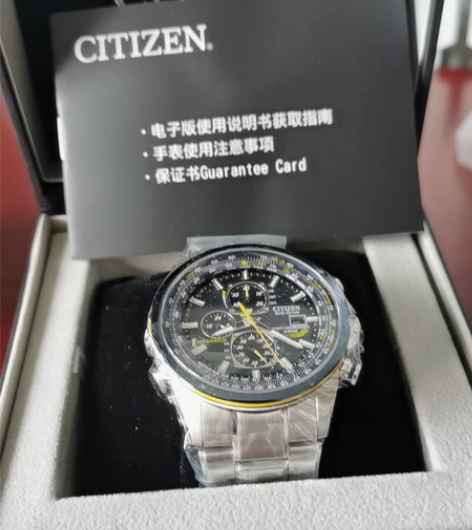 全新西铁城蓝天使飞行员手表,买来之后一直没...