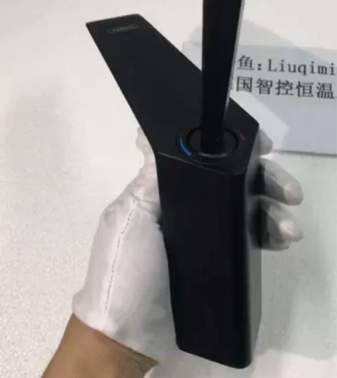 哑光黑出口德国洗脸盆冷热瀑布龙头全铜汉斯格...