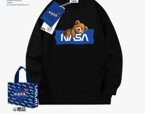 NASA联名国潮秋季新款卫衣男潮流宽松休闲...