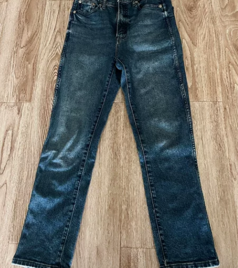 Gap女装高腰弹力紧身牛仔裤 25码，弹力...