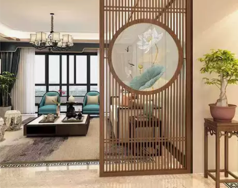 实木花格镂空隔断背景墙中式仿古门窗镂空雕花...