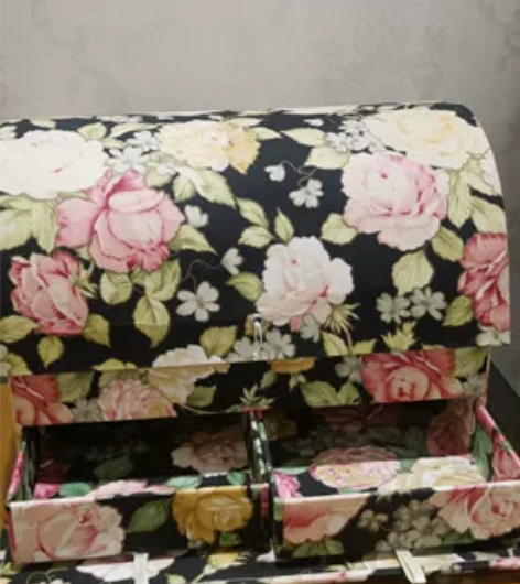 首饰收纳盒几乎全新布艺 感兴趣的话点“我想...