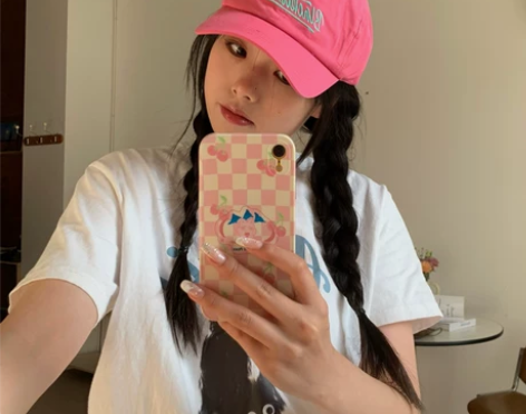 ?陈奶奶/干净利落字母刺绣简约软顶棒球帽女...