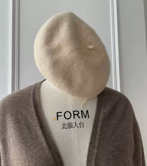 甩泪骨折价！全新贝雷帽！羊毛面料，帽型好，...