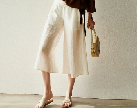 荣美阁墙裂推荐舒爽百搭夏季女裤垂感阔腿裤大...