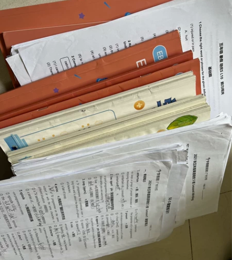 学而思英语课本+练习册+词汇本+纸质资料（...