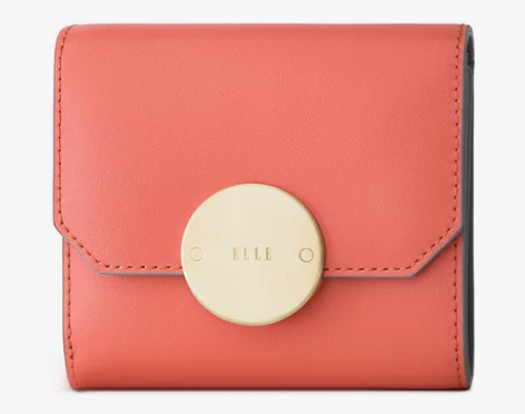 ?ELLE女包小 钱包女士真皮拉链毕业送礼...