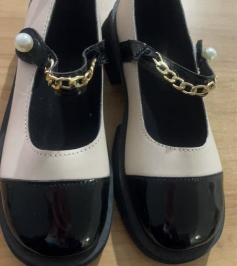 全新36码小皮鞋女英伦风圆头厚底玛丽珍鞋女...