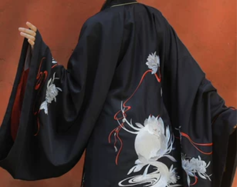 兰若庭汉服 乘黄 明制 披风 绣花 大袖 ...