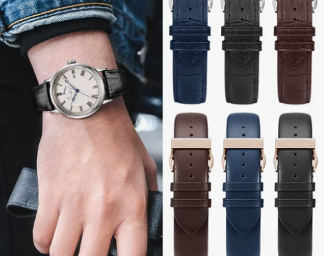 手表表带男真皮适用原装ar1981ar60...