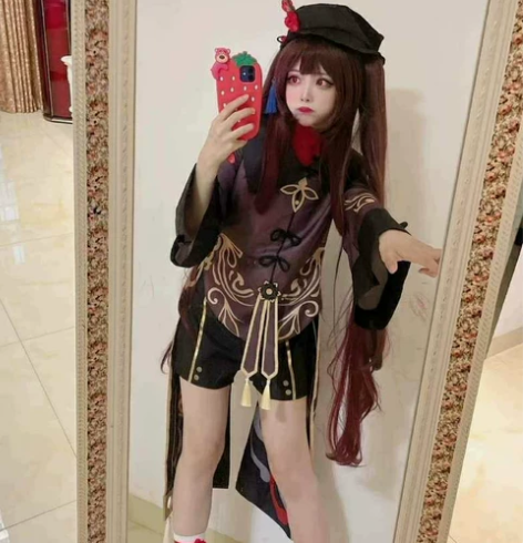 原神cos服胡桃cospaly 游戏原神往...