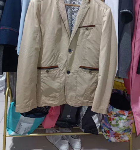 朴洛劳斯中青年男士纯棉休闲西服外套韩版 1...