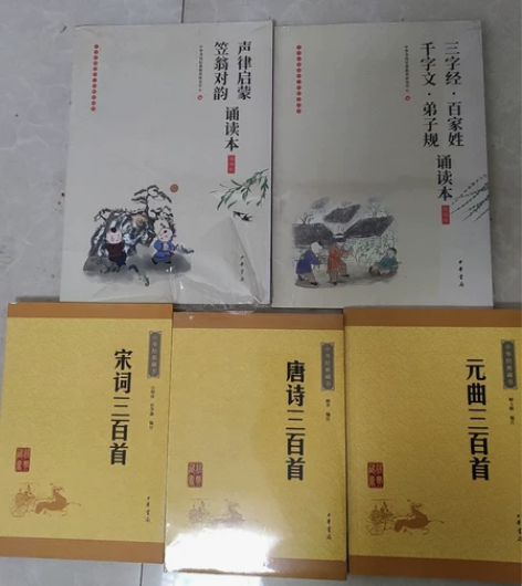 唐诗宋词元曲笠翁对韵三字经 全新五本，喜欢...