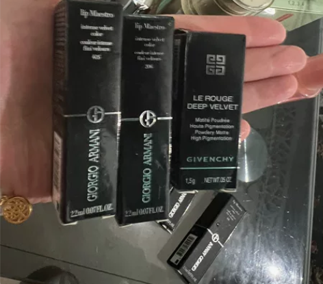 口红小样,全新Dior迪奥烈艳蓝金唇膏红传...