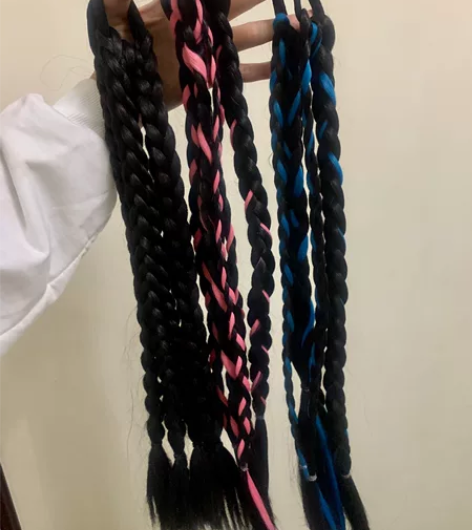 家人们出y2k拳击辫3对 粉蓝黑三色 全新...