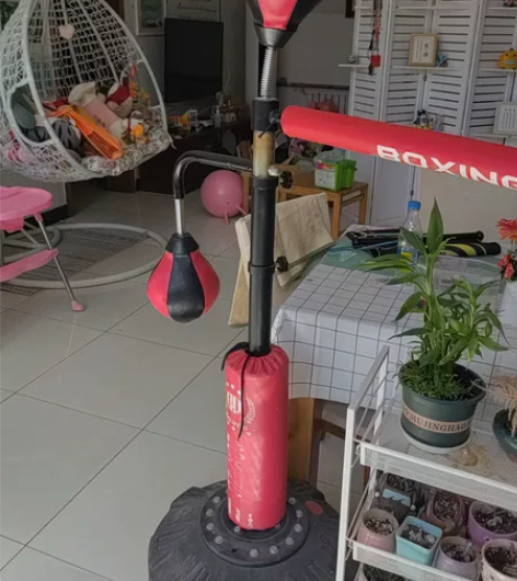 拳击反应靶旋转棍靶立式沙袋成人儿童速度球家...
